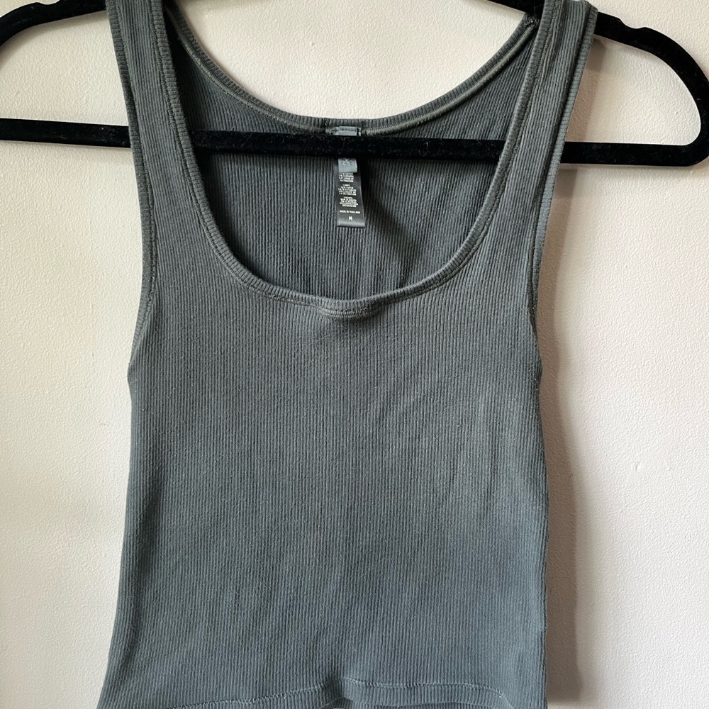 SKIMS cotton rib tank- Deep Sea